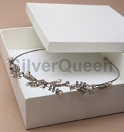 Krystal og perle tiara
